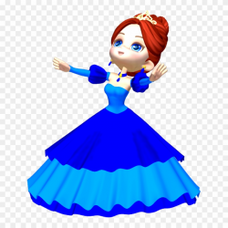 Princess In Blue Poser Png Clipart By Clipartcotttage - Clip Art ...