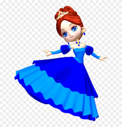 Clipart Png Princess In Blue Poser Png Clipart - Princess Clipart ...