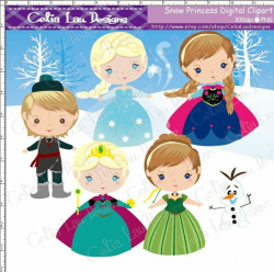 Snow Princess Clipart Frozen clip art for by CeliaLauDesigns, $5.00 ...