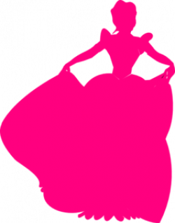 Pink Princess Silhouette clip art - vector clip art online, royalty ...