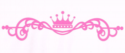 Cute Princess Crown Car Decal Pink Girly Clipart - Free Clip Art ...