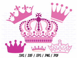 Crown Clipart Design File, SVG Crown Clipart, Png Crown Wall Art, Vector  Screen Print, Silhouette Die Cut, Princess Svg, Prince Svg - CA413 | Meylah