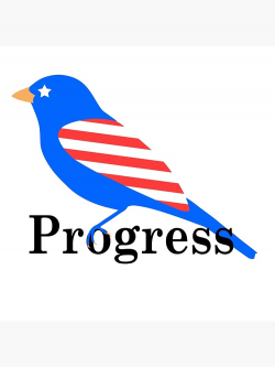Birdie Sanders Progressive Democrat Logo | Art Board Print