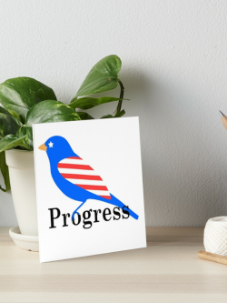 Birdie Sanders Progressive Democrat Logo | Art Board Print