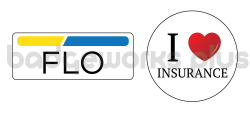 1 x 3 Plastic FLO Name Tag Badge & Button Progressive Insurance Halloween  Pack — Badgeworks Plus