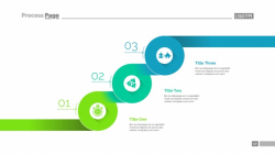 Three progressive steps slide template Vector | Free Download