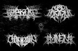 design technical death metal logo n progressive death metal