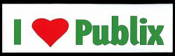 PUBLIX SUPERMARKET / I LOVE PUBLIX BUMPER STICKER WITH HEART / COLLECTIBLE  NEW! | eBay