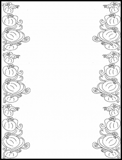 Free Pumpkin Border Black And White, Download Free Clip Art ...