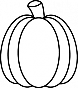 Black and White Autumn Pumpkin | Fall clip art, Pumpkin ...