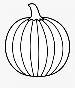 Fall Clipart Black And White - White Pumpkin Black ...