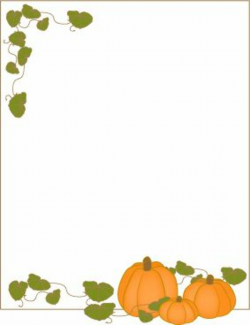 Pumpkin frame border paper or label. | Crafty: Thanksgiving Crafts ...