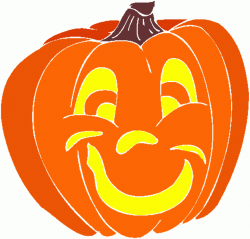 Girly Pumpkin Faces - Clip Art Library