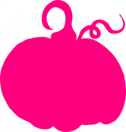 Pink Pumpkin Sihouette Clip Art at Clker.com - vector clip art ...
