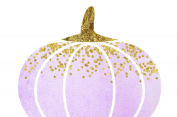 WATERCOLOR pumpkin clip art, Orange Pumpkin digital clipart, Pink ...
