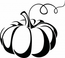 Pumpkin black and white pumpkin clipart black and white silhouette ...