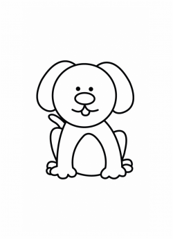Coloring Pages Pretty Easy Drawings Of Dogs Dog Coloring - Easy Dog ...