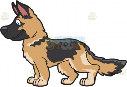 German Shepherd Puppy Clipart