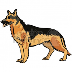 German shepherd clipart. Royalty-free clipart # 131773