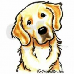 Clip Art Golden Retriever Portrait â€“ Clipart Download | Golden ...