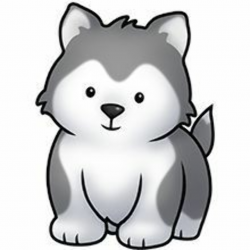 Husky Puppy Clipart #cutepuppyclipart | Dogs and Puppies in 2019 ...