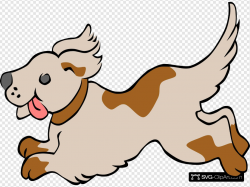 Happy Running Puppy Clip art, Icon and SVG - SVG Clipart