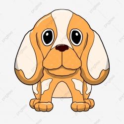 Large Ears Dog, Dog Clipart, Big Eyes Puppy, Puppy Sitting PNG ...