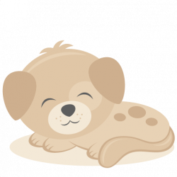 Sleeping puppy svg scrapbook cut file cute clipart files for - Clipartix