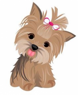 Watercolor yorkshire terrier set. Yorkie clipart clip art clip black ...