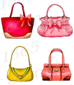 Handbag Clipart, Purse Clipart, Clip art, Designer Bags ...