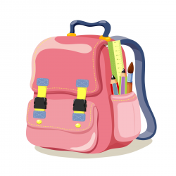 School bags for kids clipart pink - Clip Art Library