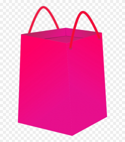 Purse Clipart Clear Bag - Pink Bag Clip Art, HD Png Download ...