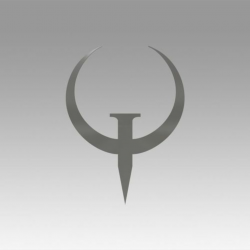 Quake logo | 3D model