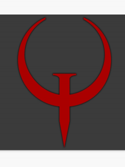 Quake logo (red) | Canvas Print
