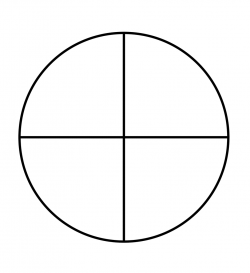 Fraction Pie Divided into Quarters | Fractions, Clip art ...