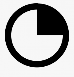 Fractions Clipart Pie Chart - Three Quarter Icon #430030 ...