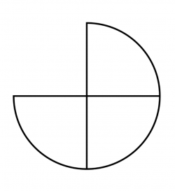 Three Quarters of a Fraction Pie | ClipArt ETC