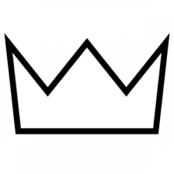 simple Queen Crown | Crown Outline White Clip Art | Crown ...