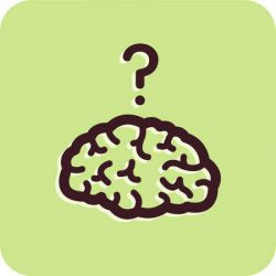 Stock Illustration - Illustration of a brain with a question ...