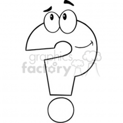 5031-Clipart-Illustration-of-Question-Mark-Cartoon-Character clipart.  Royalty-free clipart # 385298