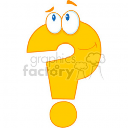 5033-Clipart-Illustration-of-Question-Mark-Cartoon-Character clipart.  Royalty-free clipart # 385282