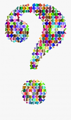Clipart Prismatic Confetti Question Mark - Question Mark ...