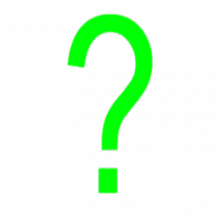 Neon Green Question Mark - Roblox