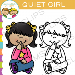 Kids being quiet clip art , Images & Illustrations | Whimsy ...