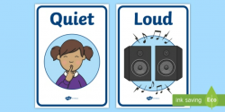 Loud and Quiet Singing Display Posters - music, song, song ...