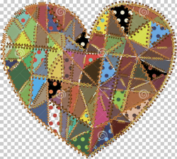 Patchwork Quilt Pattern, heart PNG clipart | free cliparts ...