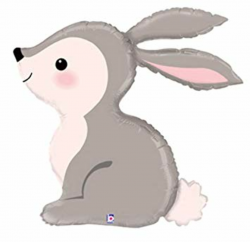 Betallic one 36inch New FOIL Balloon Party Woodland Rabbit Bunny Any  Occasion Baby Shower Birthday Easter