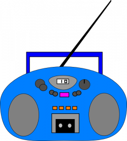 Blue Radio Clip Art at Clker.com - vector clip art online ...