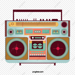 Vector Retro Radio, Yellow, Vintage, Reminiscence PNG ...