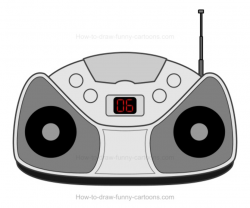 How to Draw A Cartoon Radio